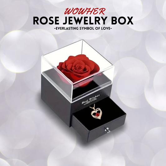 WOWHER Rose Jewelry Box DRAWER EDITION